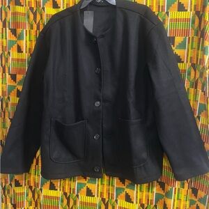 Classic Black Drop Shoulder Jacket